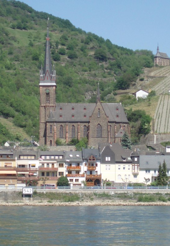 Lorchhausen vom Wasser | © Brigitte Nies