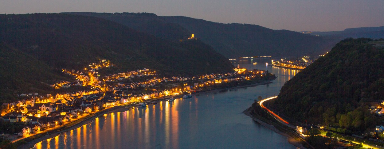 Kamp-Bornhofen bei Nacht | © Henry Tornow