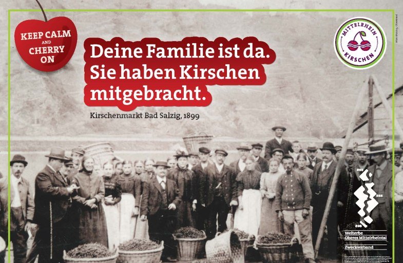 Deine Familie ist da. Sie haben Kirschen mitgebracht.  | © ZV Welterbe / Christian Büning