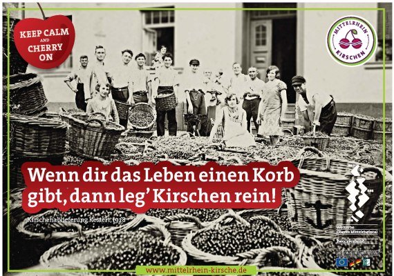 Wenn dir das Leben einen Korb gibt, dann leg' Kirschen rein! | © ZV Welterbe / Christian Büning